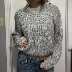 Bulky cropped sweater